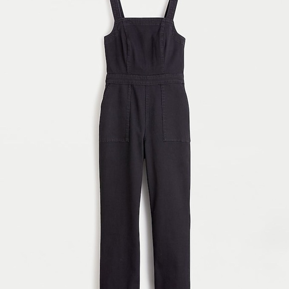 NWOT J. Crew Women's Washed black denim coverall overall  Sz 0 - Picture 1 of 7